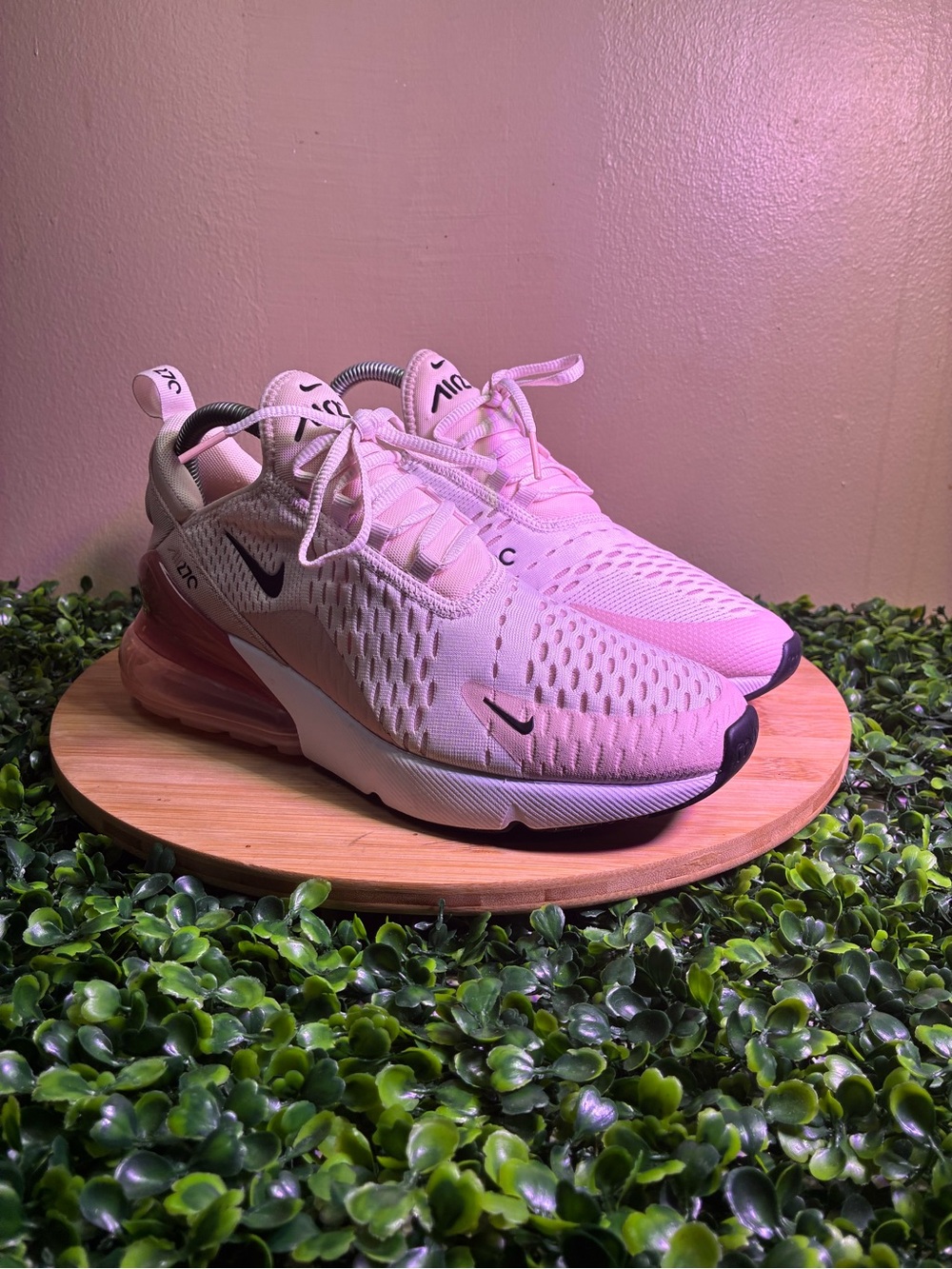 🔥 NIKE AIR MAX 270 PINK ATHLETIC RUNNING SHOES WOMENS SIZE 8.5 AH6789-604